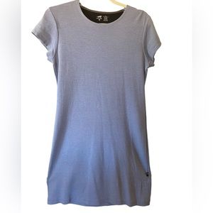Horny Toad Travel Dress, Activewear, Dusty Blue, Small, Hidden pocket inside hem